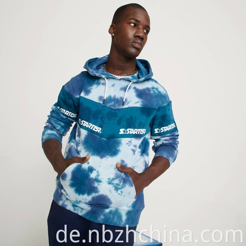 Mens Tie Dye Pullover Hoodies